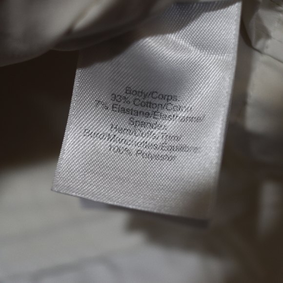 DKNY White Cotton Light Blazer Jacket Tie Front  12 - Picture 8 of 10